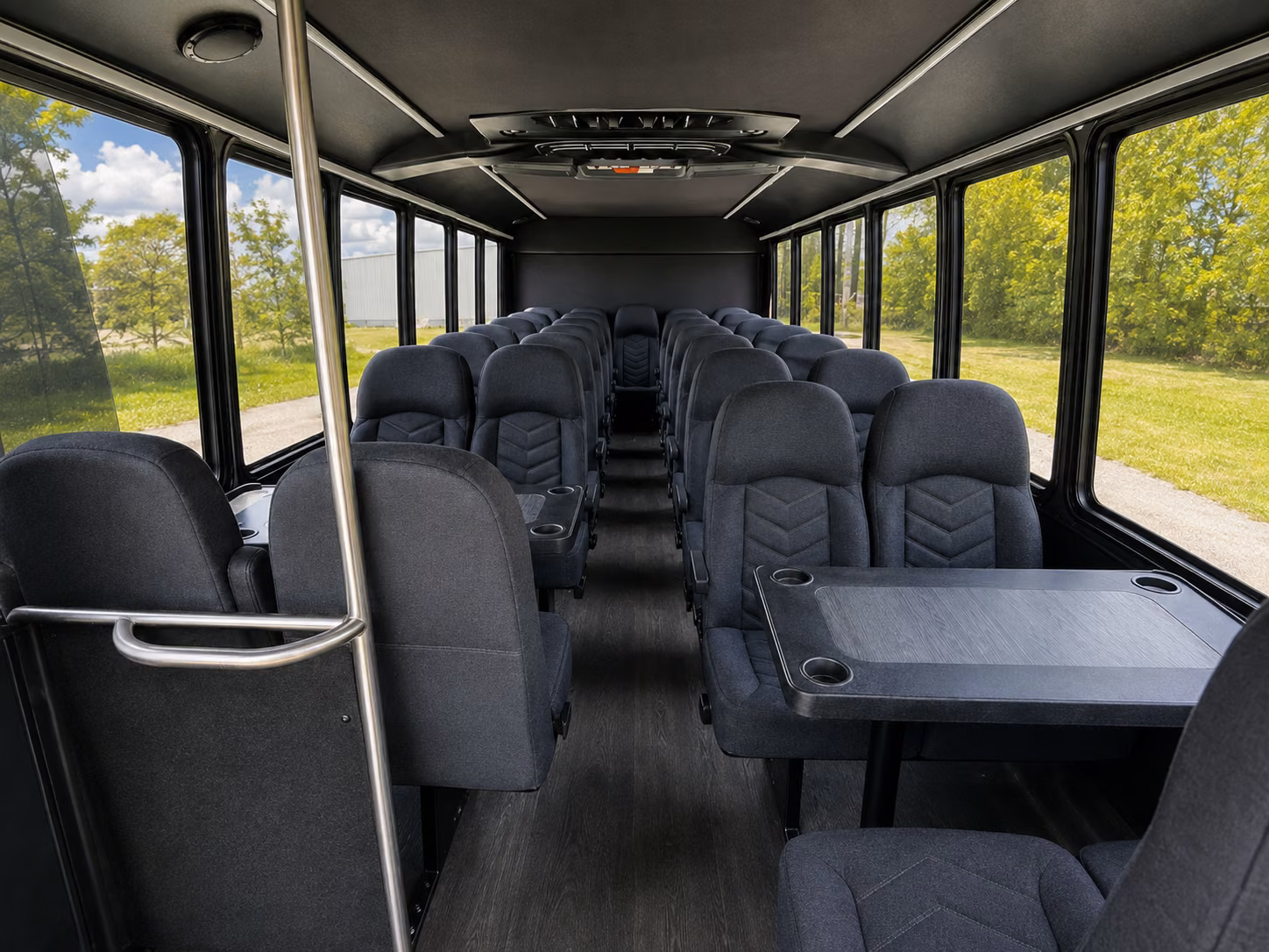 west palm beach 18 passenger minibus interior