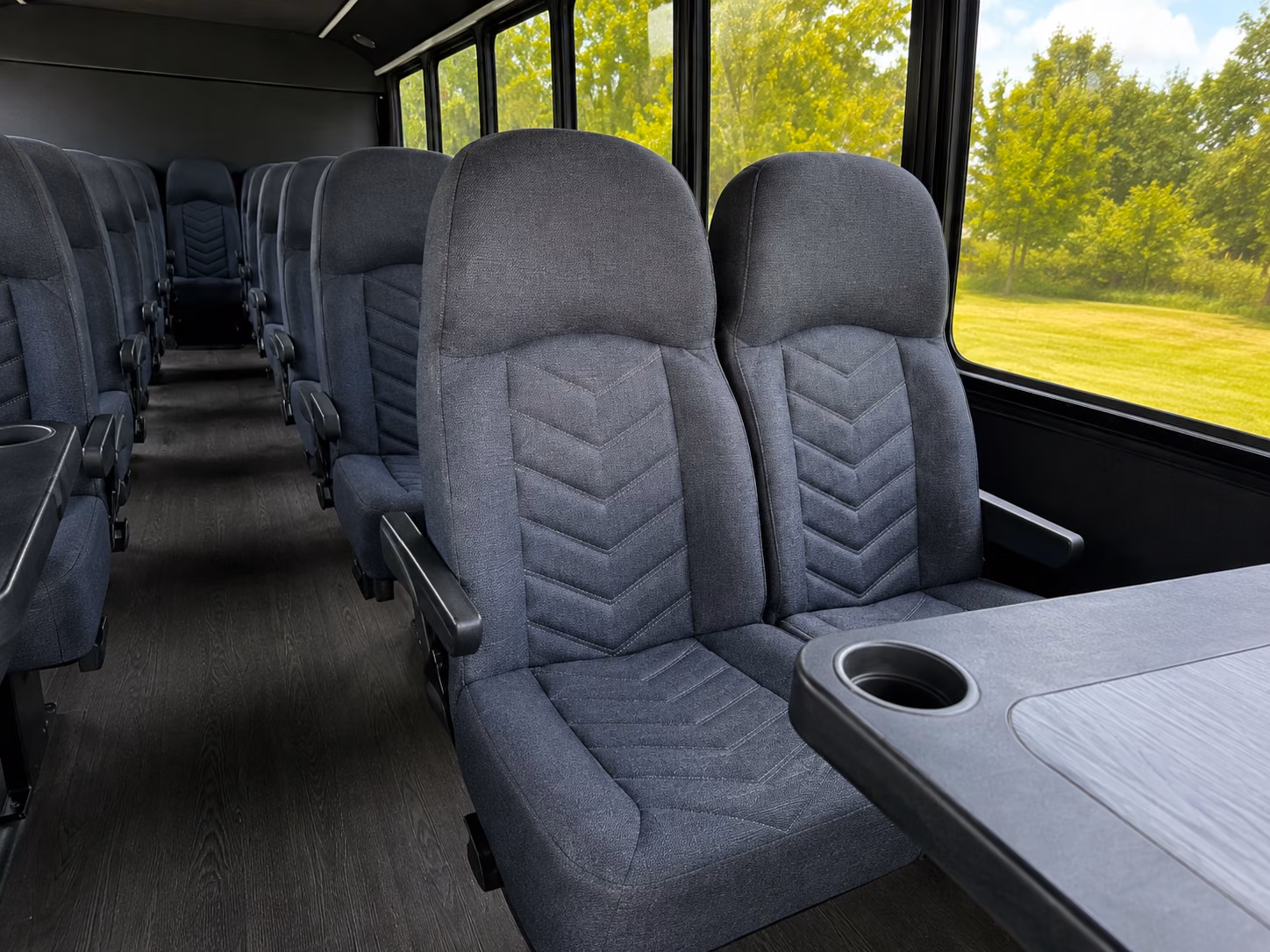 west palm beach 20 passenger minibus interior