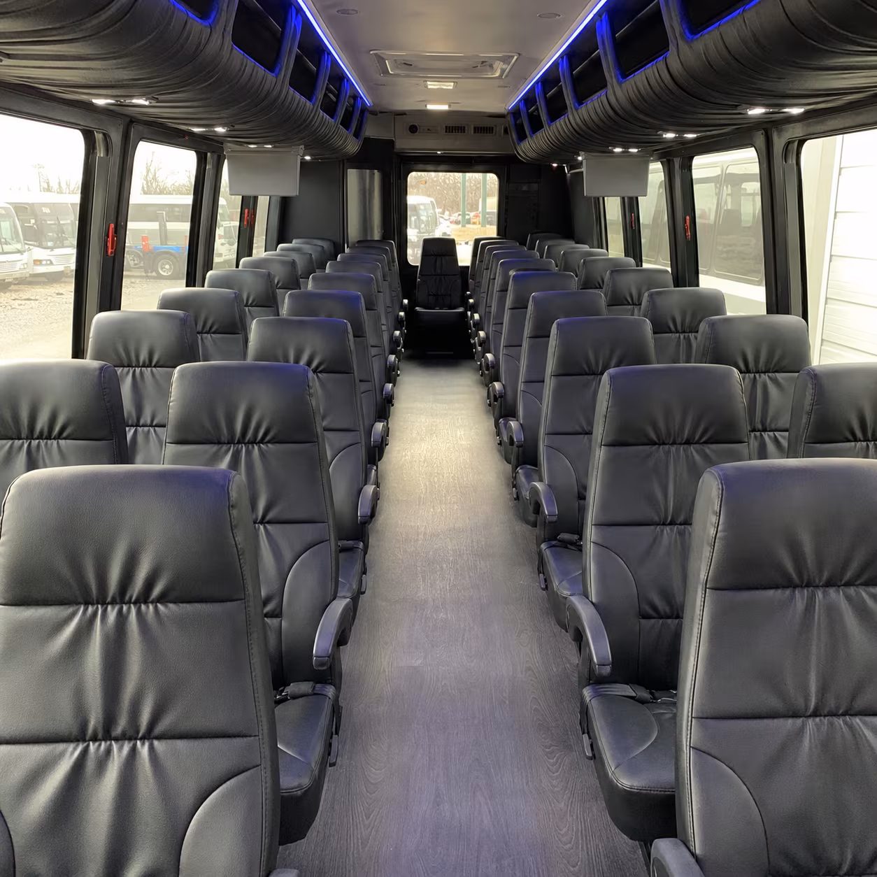west palm beach 25 passenger minibus interior