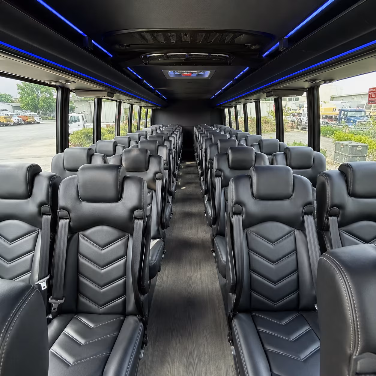 west palm beach 28 passenger minibus inside