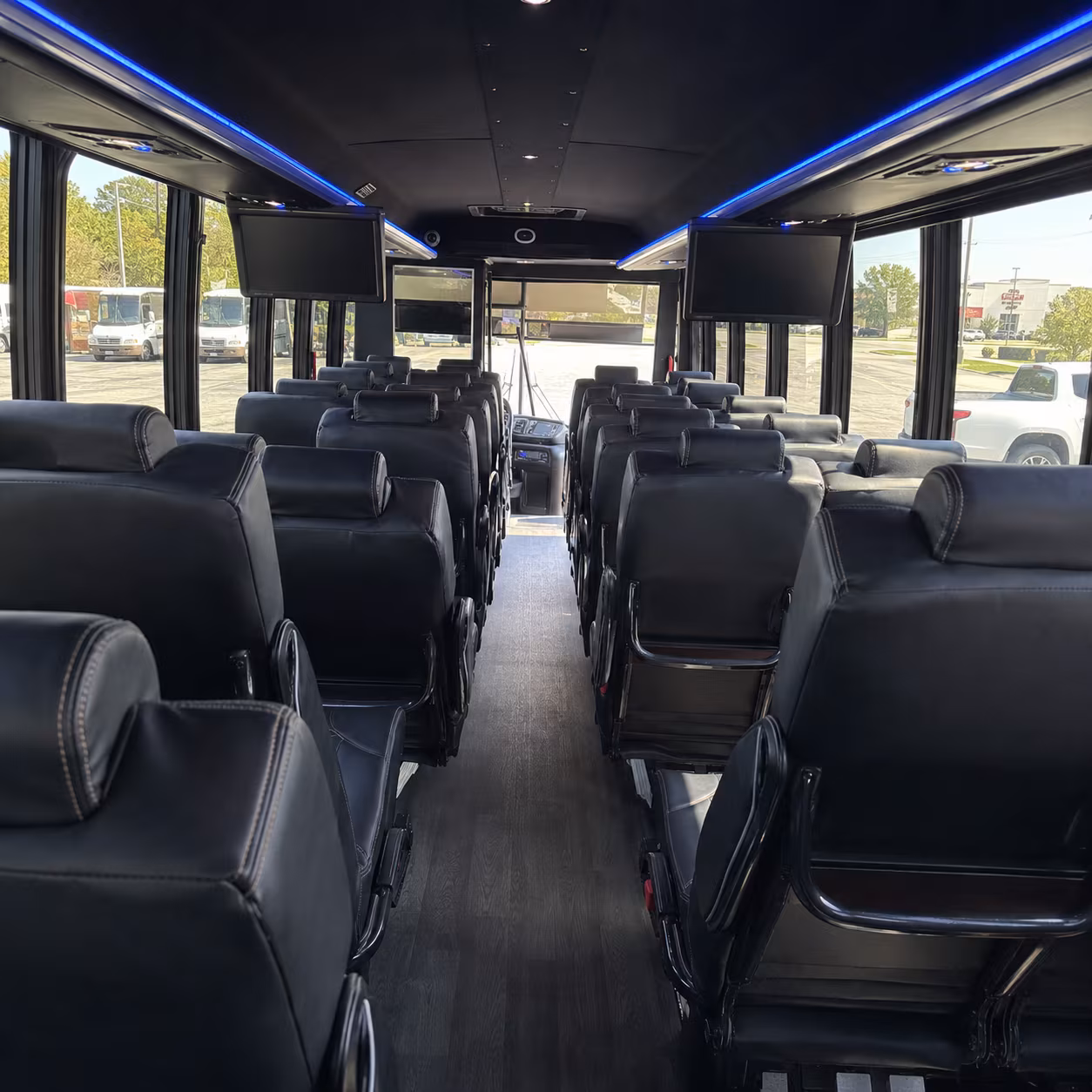 west palm beach 30 passenger minibus inside