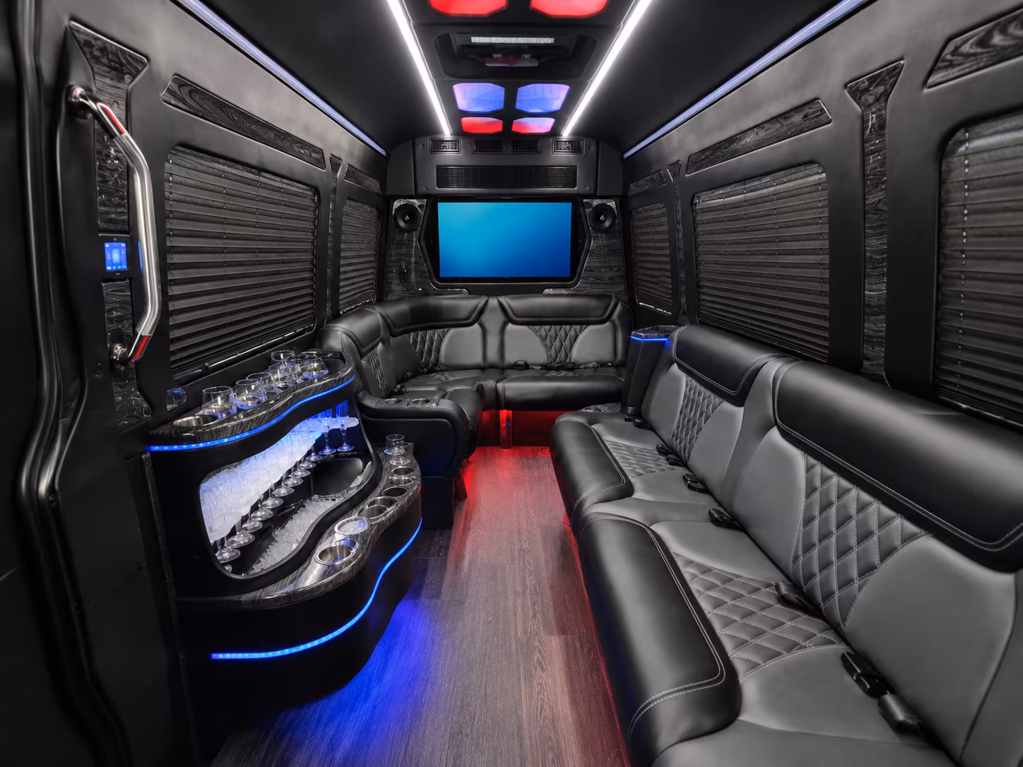 west palm beach 30 passenger party bus inside
