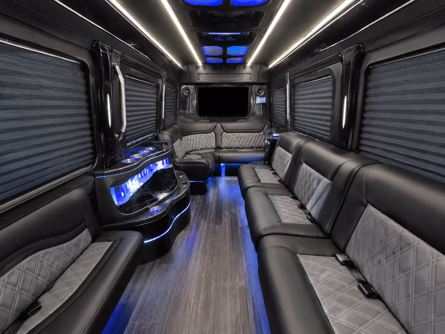 west palm beach 30 passenger party bus interior