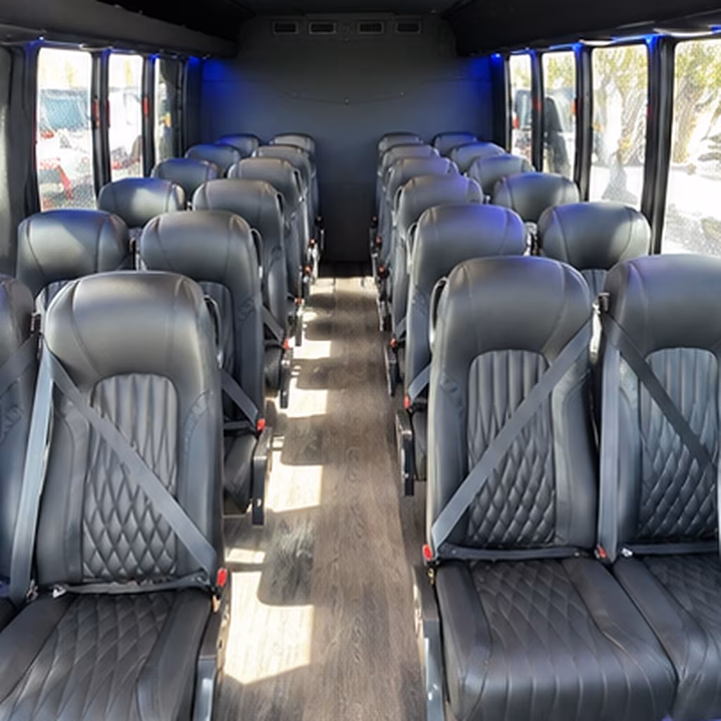 west palm beach 35 passenger minibus inside