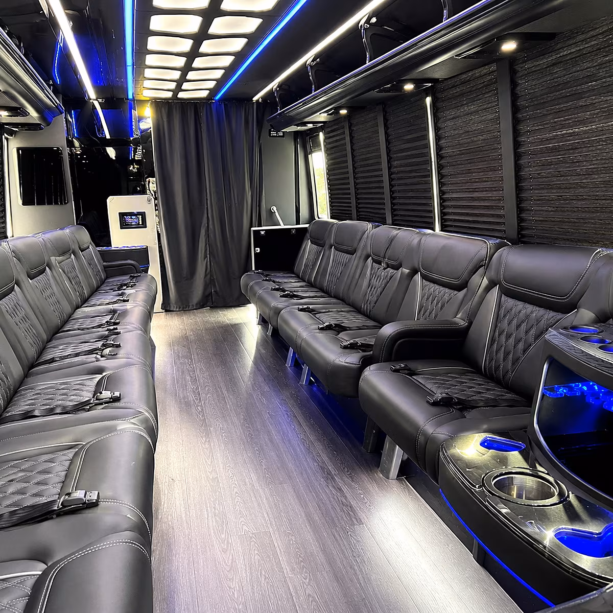 west palm beach party bus interior